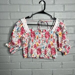Moodie Floral Smocked Women's Top